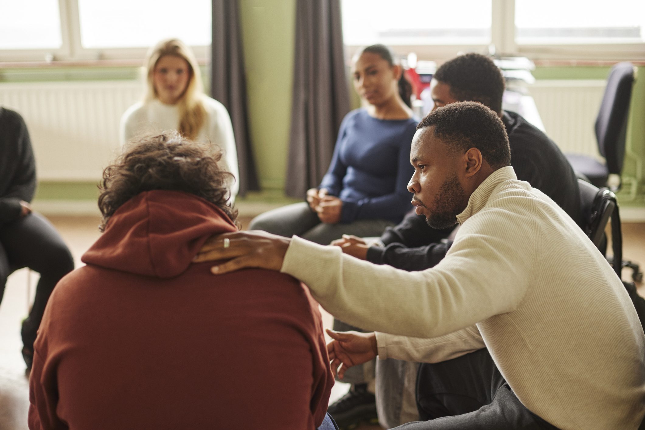 woman in outpatient program